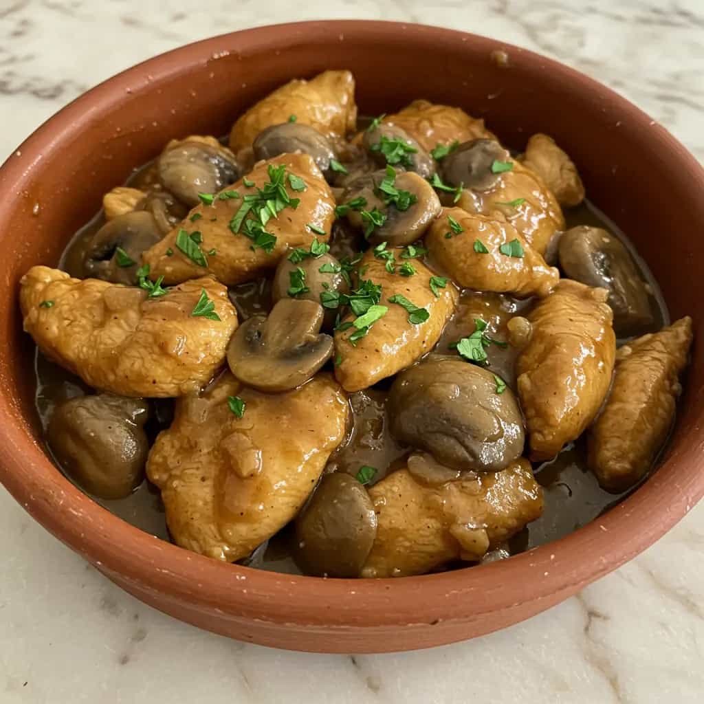 Frango Agridoce com Cebola Caramelizada