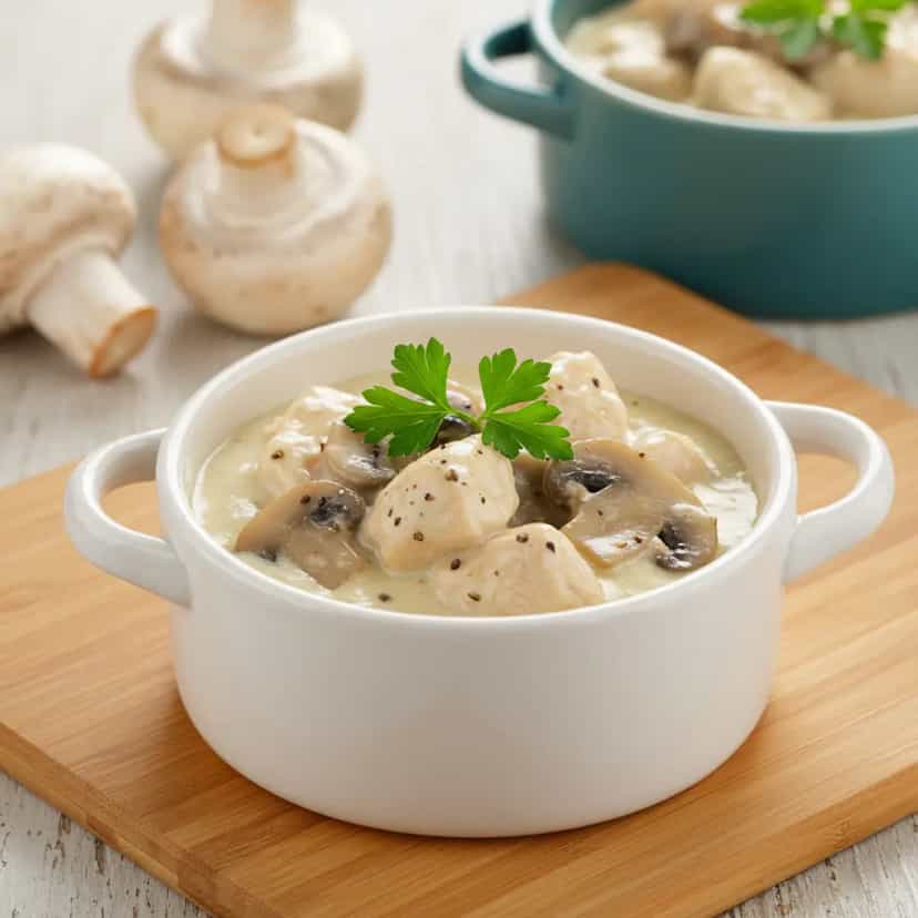 Foto deliciosa de Frango ao Molho Cremoso de Iogurte pronta para servir - Carnes & Frango