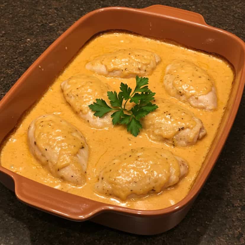 Foto deliciosa de Frango ao Molho de Cerveja e Creme de Leite pronta para servir - Carnes & Frango
