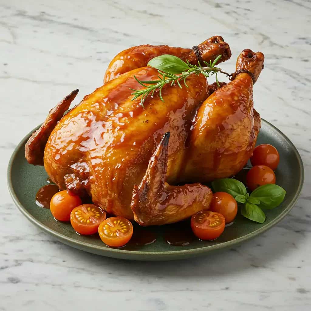 Frango Assado ao Molho Barbecue Caseiro