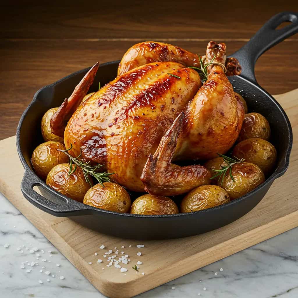 Frango assado com abacaxi e maionese