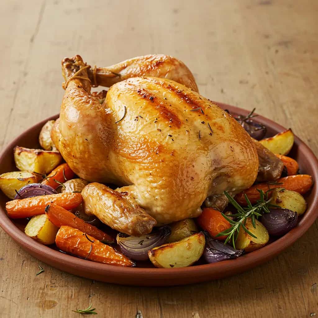 Frango Assado com Legumes Provençal