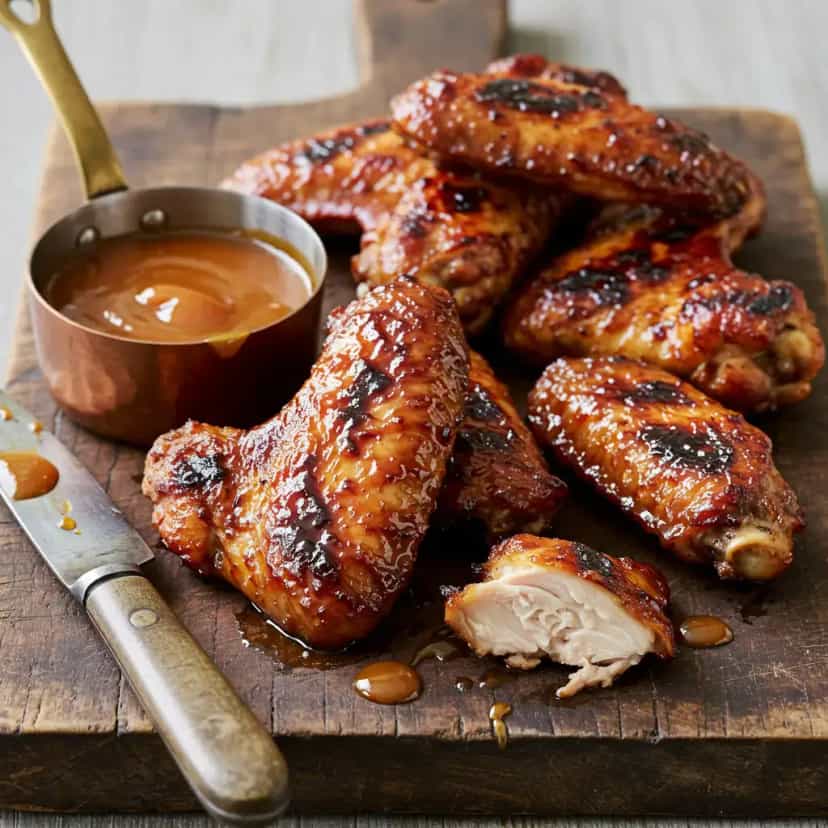 Foto deliciosa de Frango Assado com Molho de Laranja e Ervas pronta para servir - Carnes & Frango