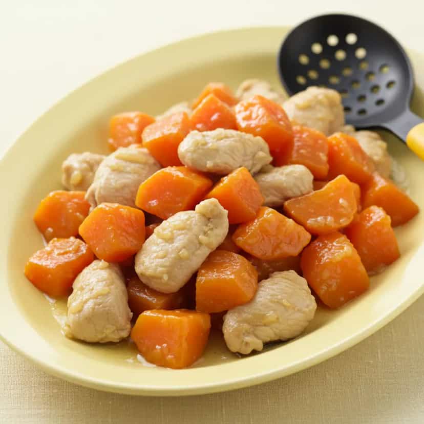 Foto deliciosa de Frango com Cenoura ao Molho Suave pronta para servir - Outras Receitas