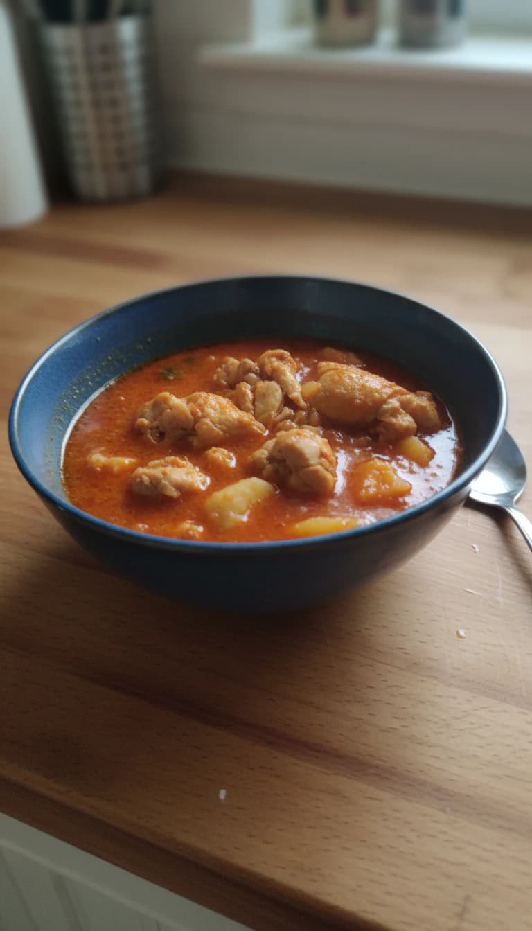 Frango com macarrão na mesma panela