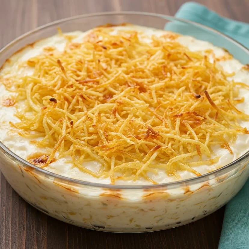 Frango Cremoso com Batata ao Molho Branco