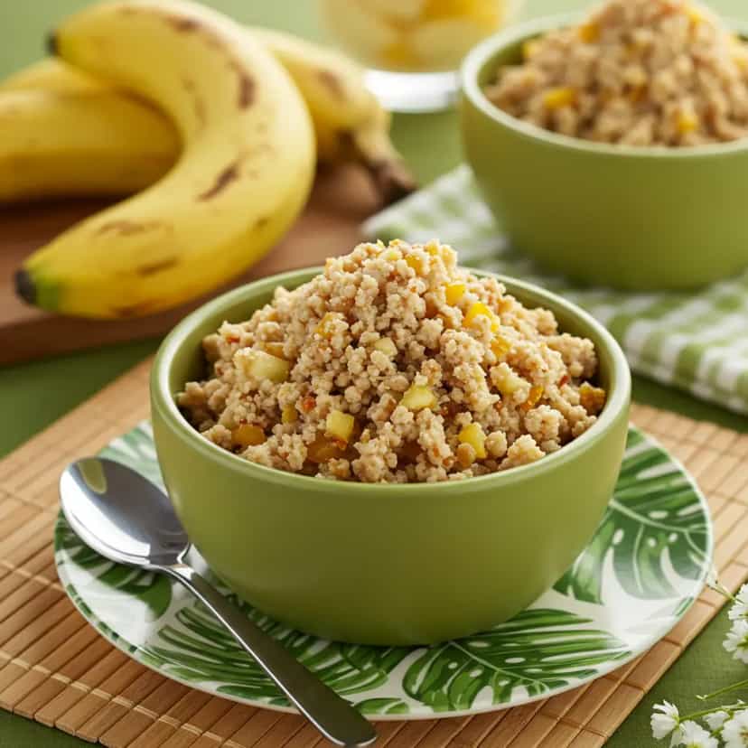 Foto deliciosa de Frango Desossado Recheado com Farofa de Banana-da-Terra pronta para servir - Carnes & Frango