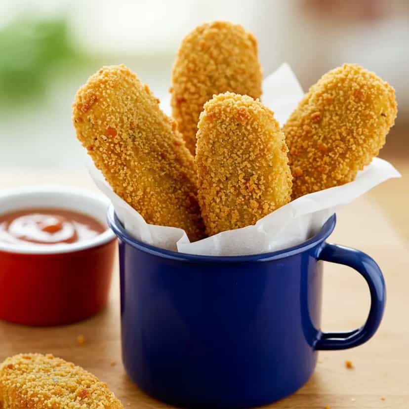 Foto deliciosa de Frango Empanado com Iogurte: Receita para Air Fryer pronta para servir - Na Airfryer