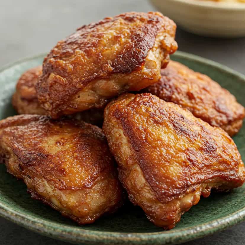 Foto deliciosa de Frango Frito na Panela de Pressão pronta para servir - Carnes & Frango