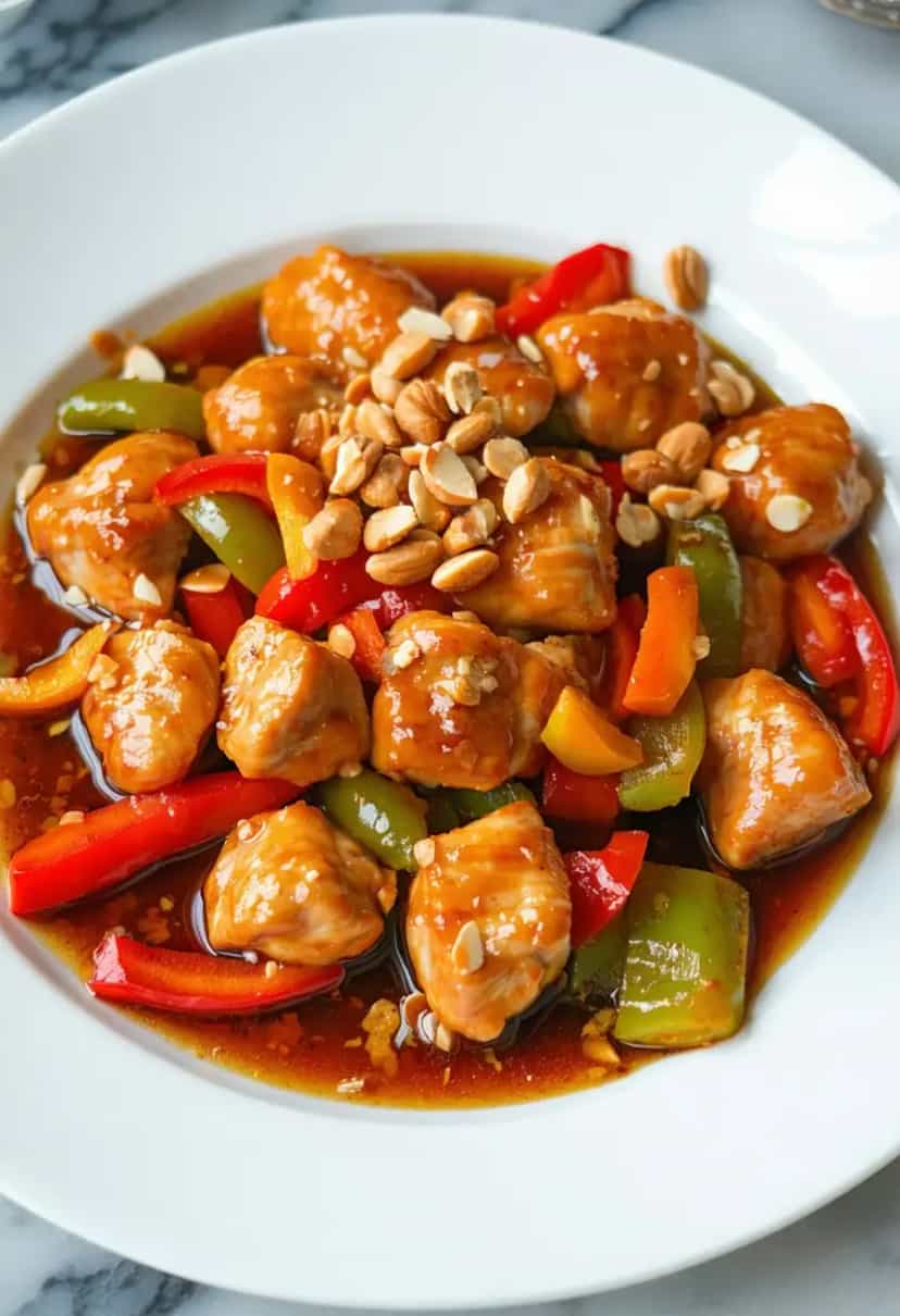 Foto deliciosa de Frango Xadrez Tradicional pronta para servir - Carnes & Frango