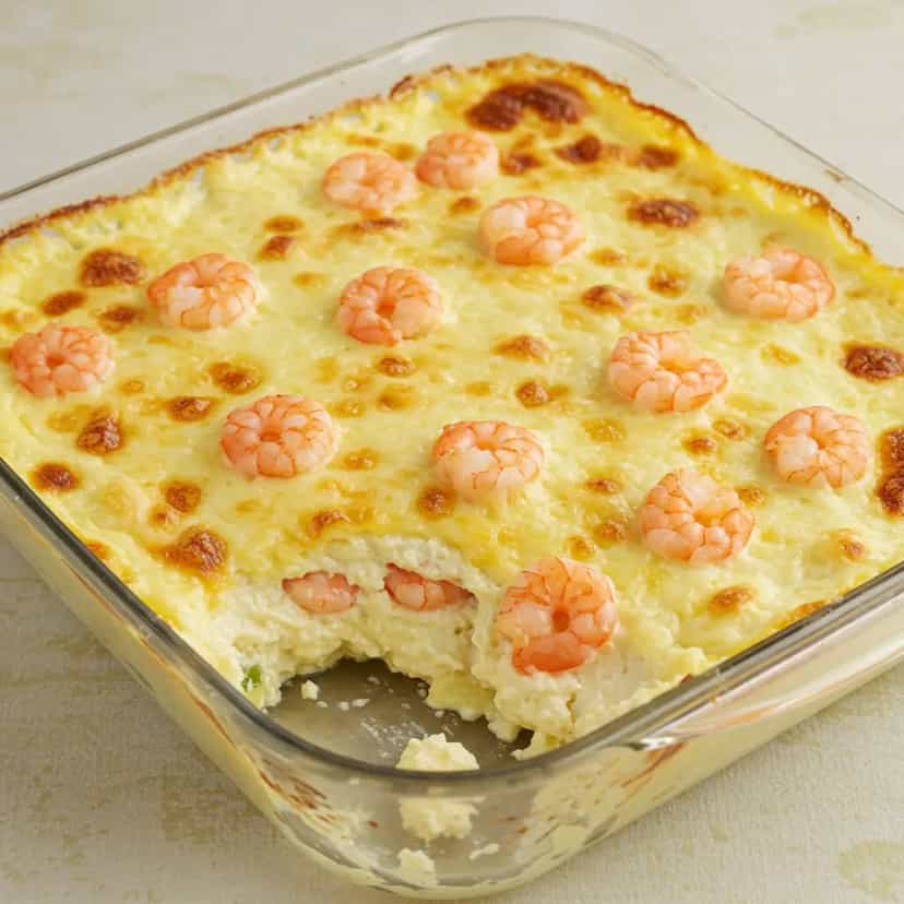 Foto deliciosa de Fricassê de Camarão Cremoso pronta para servir - Peixes & Frutos do Mar