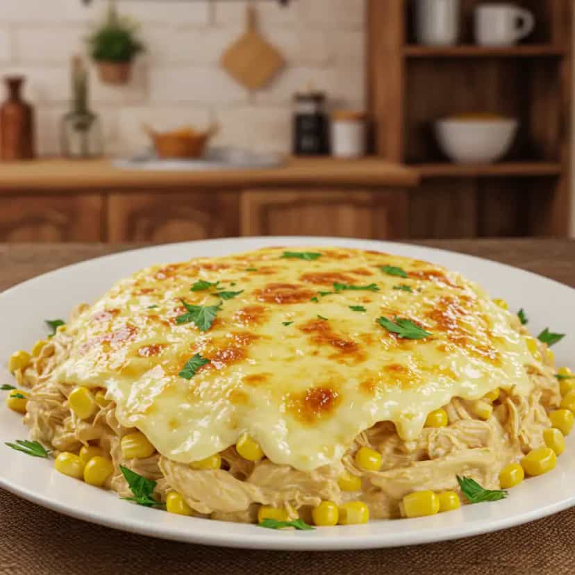 Foto deliciosa de Fricassê de frango especial pronta para servir - Carnes & Frango