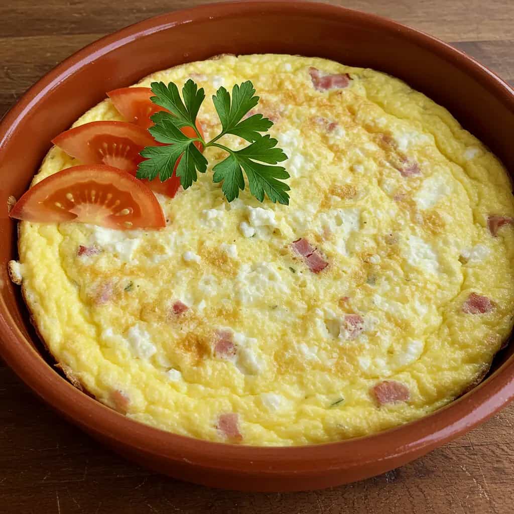 Fritada cremosa de Presunto e Ricota Defumada