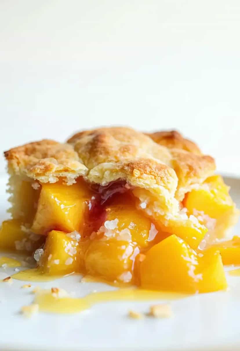Foto deliciosa de Cobbler de Pêssego Frutado pronta para servir - Outras Receitas