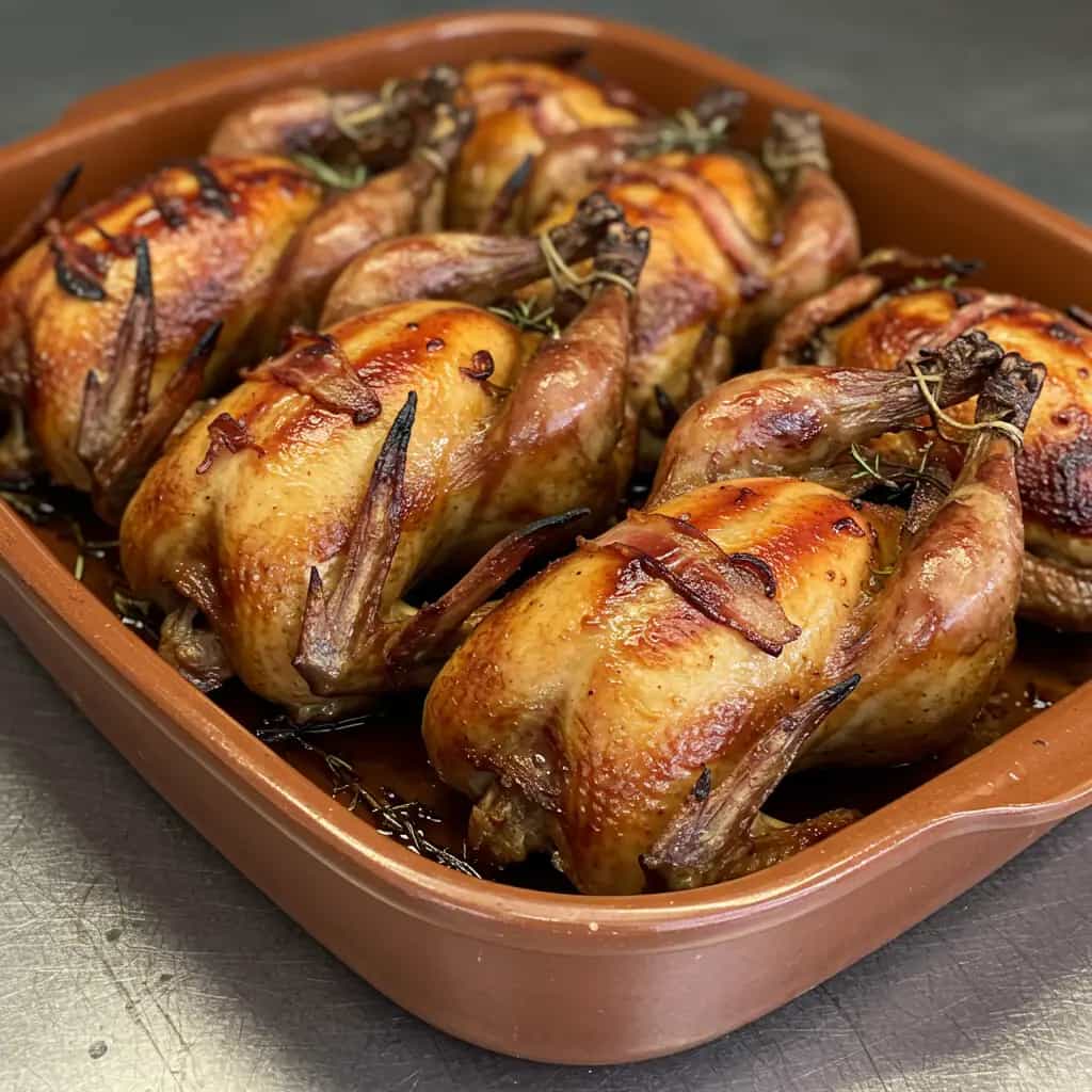 Galetos assados com especiarias indianas e abacaxi