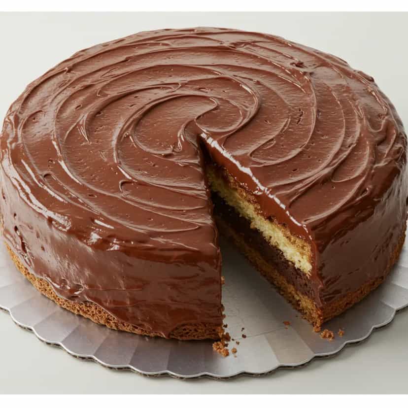 Foto deliciosa de Ganache de Chocolate para Cobertura de Bolo pronta para servir - Bolos & Cupcakes