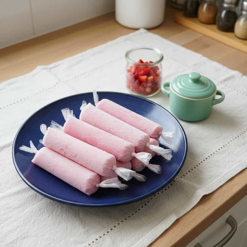 Foto deliciosa de Geladinho de Maracujá pronta para servir - Doces Gelados & Sorvetes