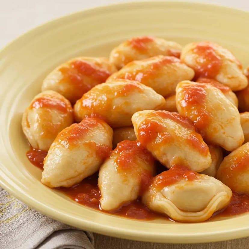 Gnocchi de Batata Vegano com Molho de Tomate Caseiro