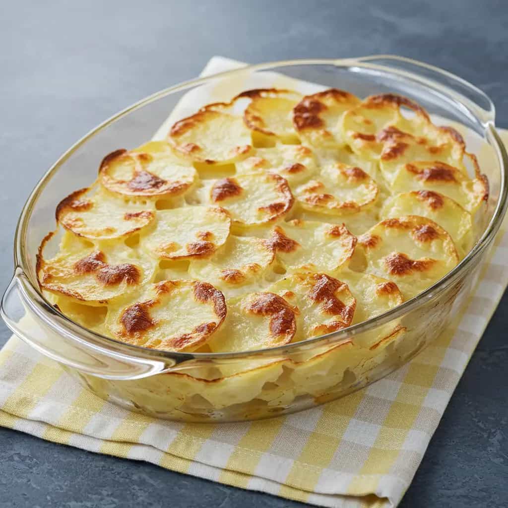 Gratinado de Batata com Tomate Seco e Mussarela