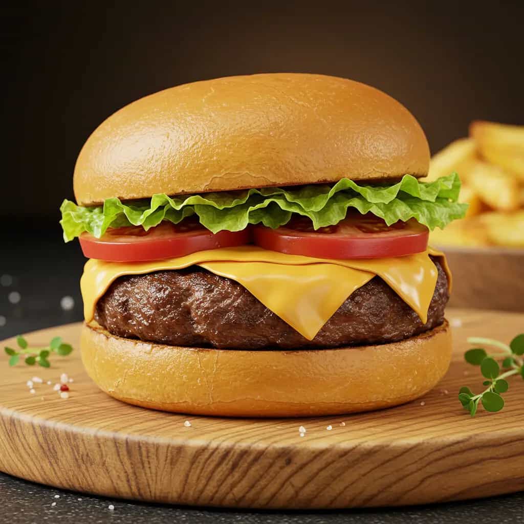 Hambúrguer Caseiro com Cogumelos Paris