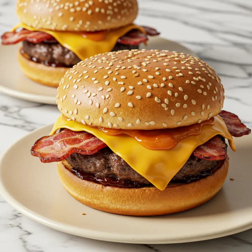 Hambúrguer com Geleia de Bacon Caramelizada