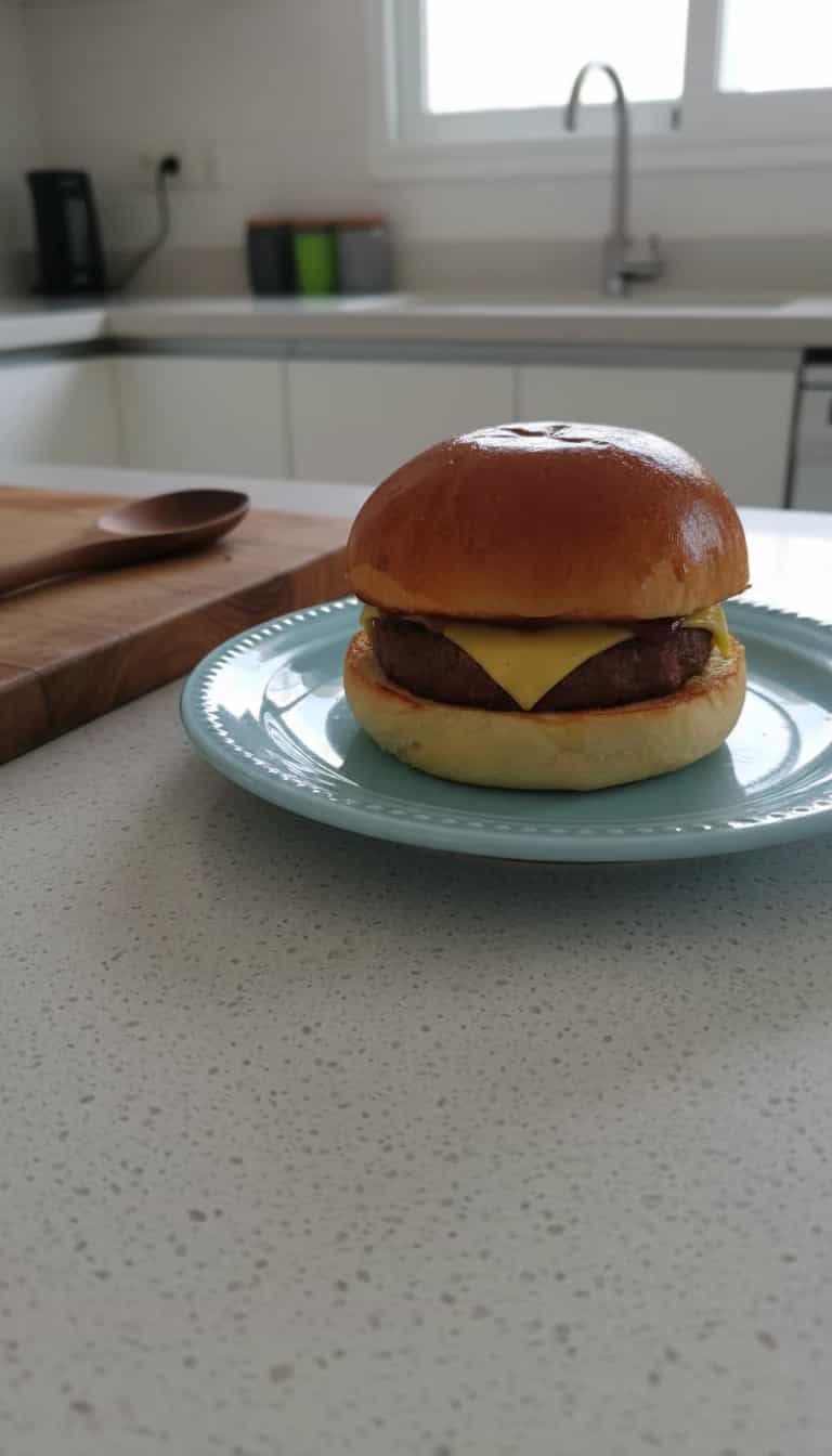 Hambúrguer de Frango com Barbecue de Framboesa