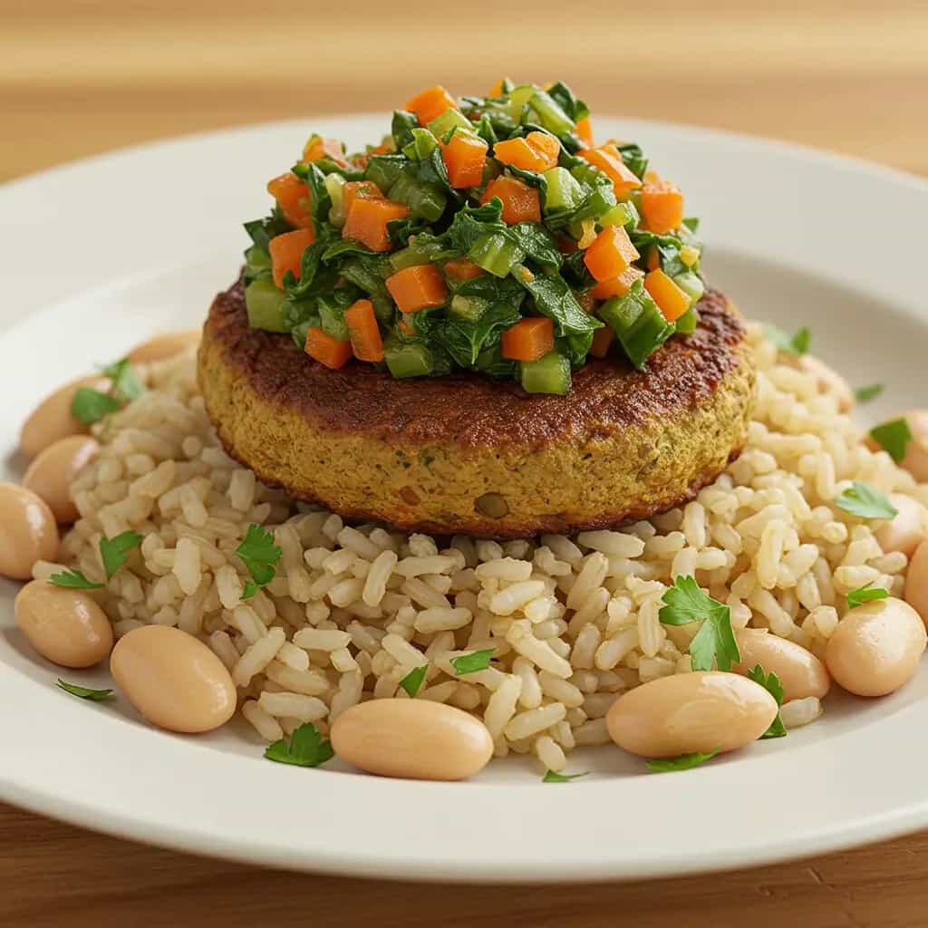 Hambúrguer de Patinho com Biomassa de Banana Verde