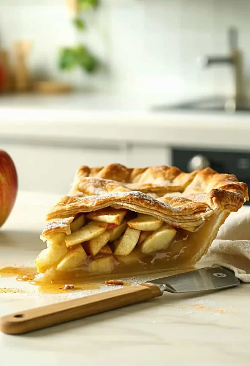 Foto deliciosa de Torta de Maçã Caseira pronta para servir - Tortas & Tortinhas