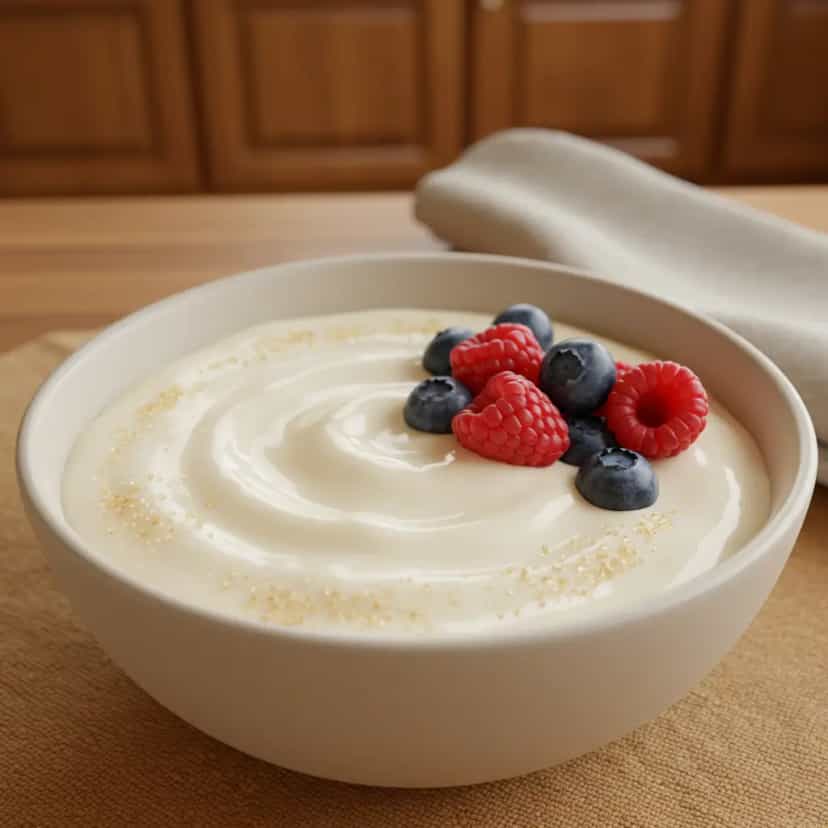 Foto deliciosa de Iogurte caseiro pronta para servir - Outras Receitas