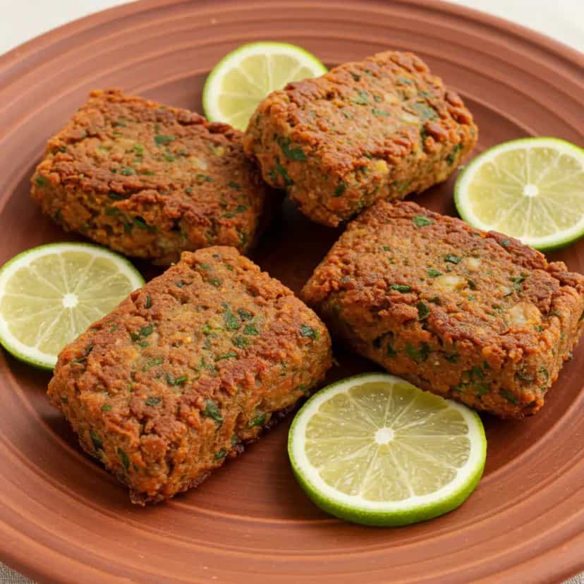 Foto deliciosa de Kibe de Carne com Nozes pronta para servir - Carnes & Frango