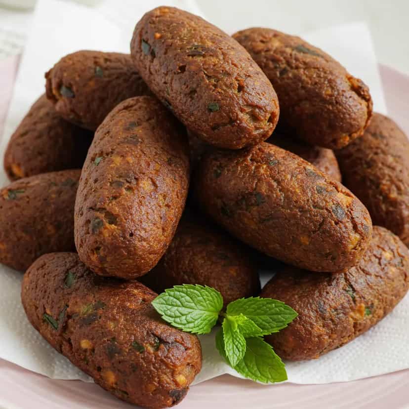 Foto deliciosa de Kibe Tradicional pronta para servir - Pratos Brasileiros Icônicos