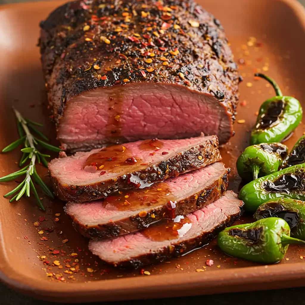 Lagarto ao Molho Madeira com toque de Conhaque