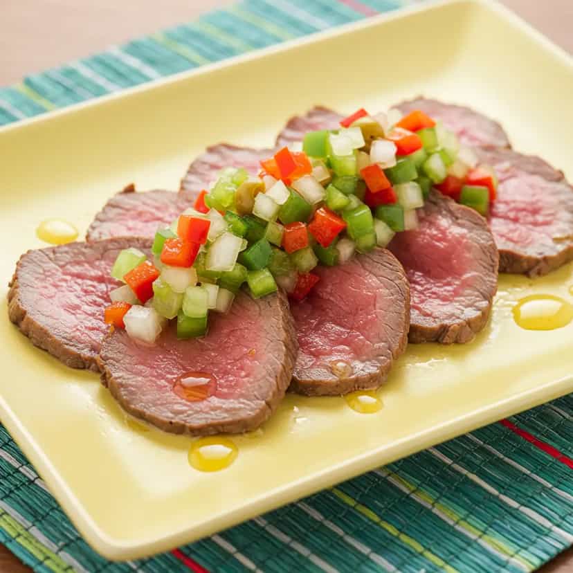 Foto deliciosa de Lagarto em Escabeche pronta para servir - Carnes & Frango