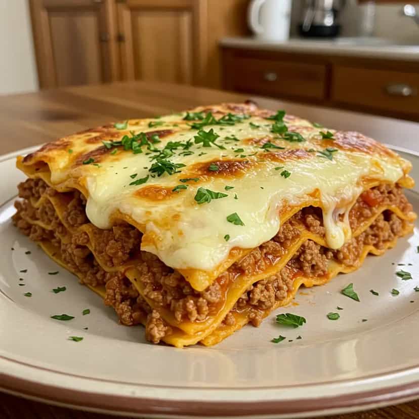 Foto deliciosa de Lasanha com Creme de leite. pronta para servir - Massas & Macarrão