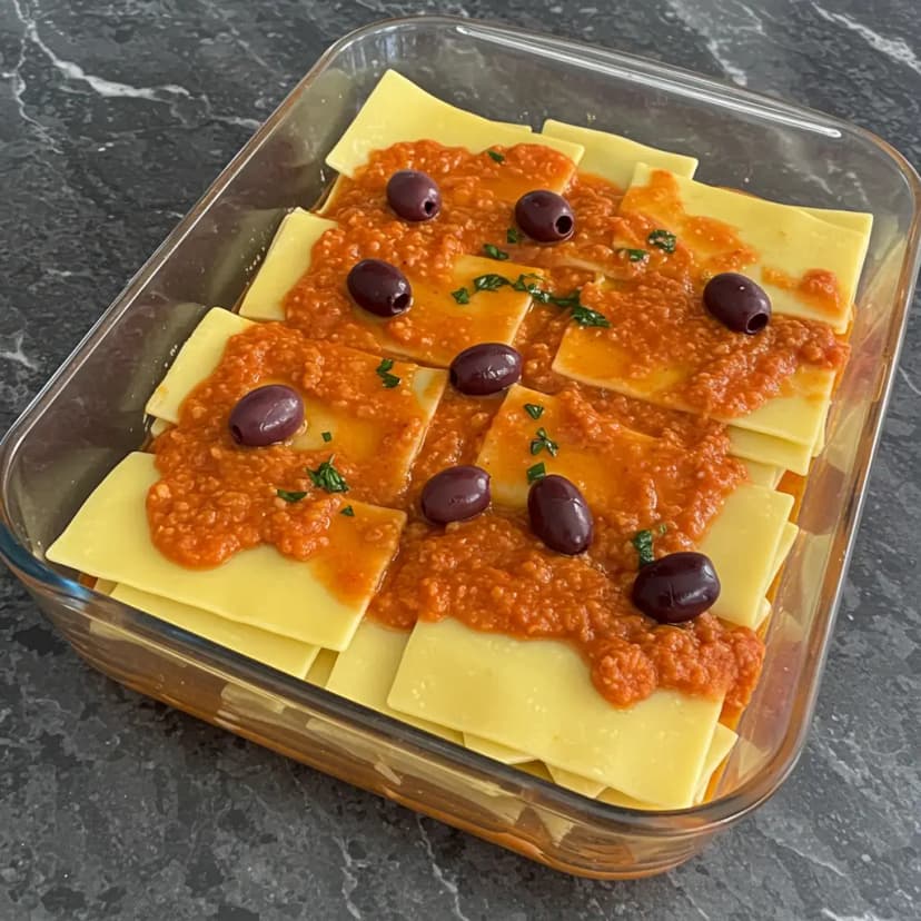 Lasanha cremosa de Bacalhau