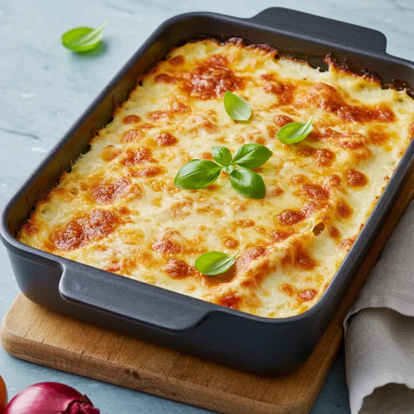 Lasanha Cremosa de Frango com Molho Branco