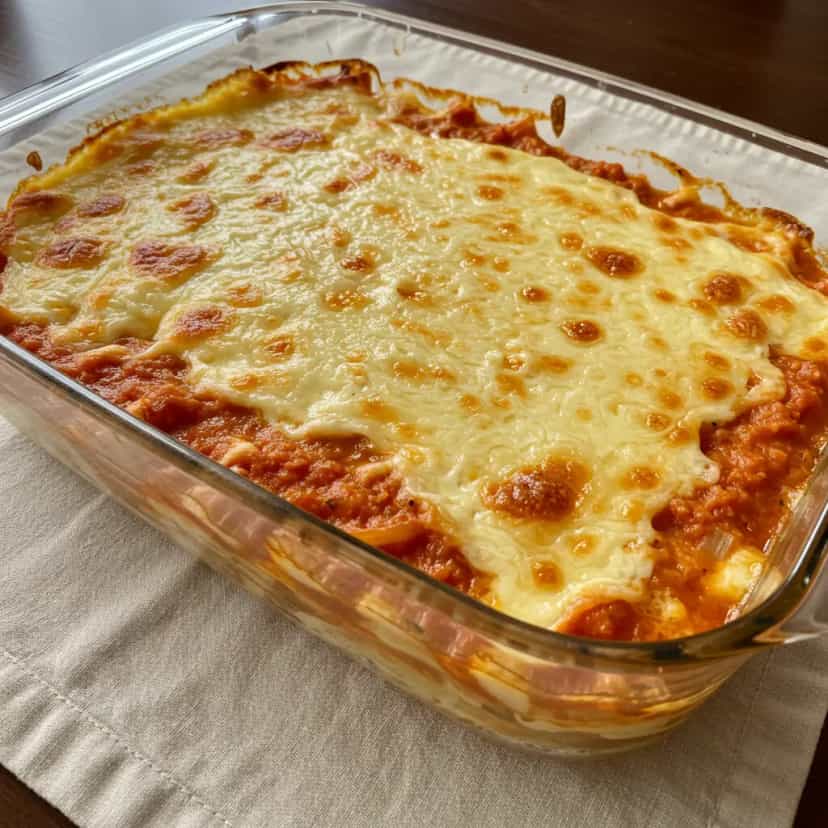 Foto deliciosa de Lasanha de Batata com Calabresa pronta para servir - Massas & Macarrão