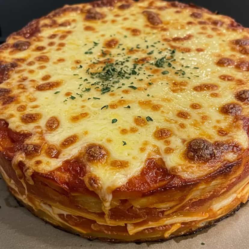 Foto deliciosa de Lasanha de berinjela pronta para servir - Massas & Macarrão
