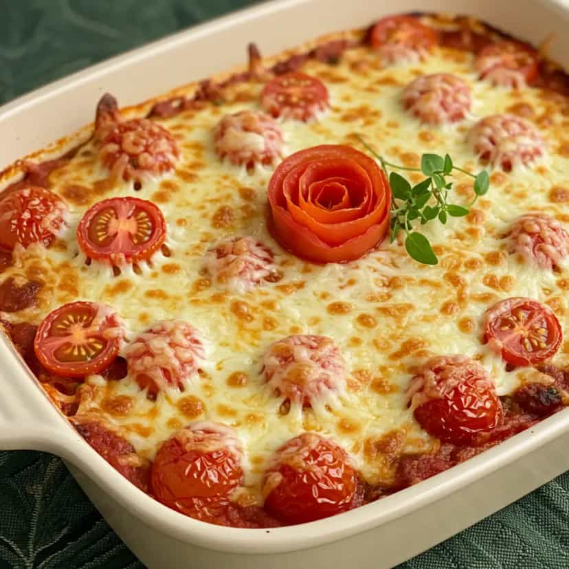 Foto deliciosa de Lasanha de Frango com Pão de Forma pronta para servir - Massas & Macarrão