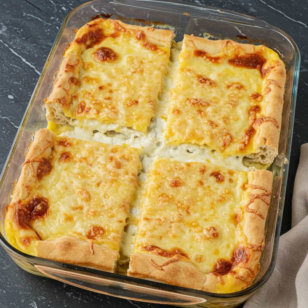 Lasanha de Pão Sírio com Gorgonzola