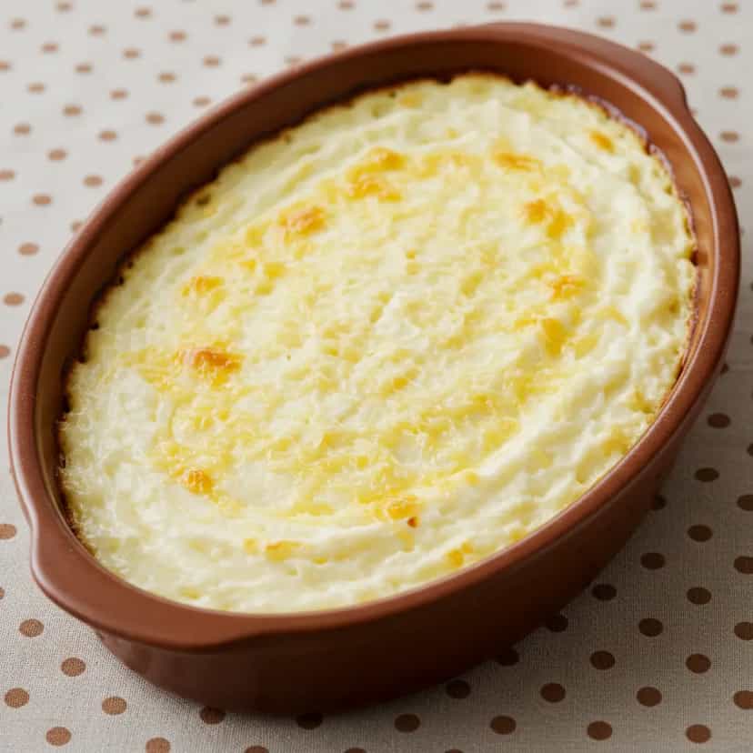 Foto deliciosa de Lasanha de purê de batata e frango pronta para servir - Pratos Brasileiros Icônicos