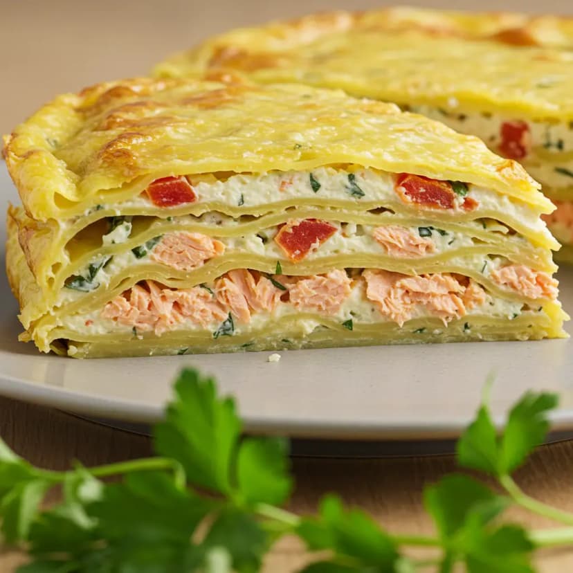 Lasanha de Salmão ao Molho Branco