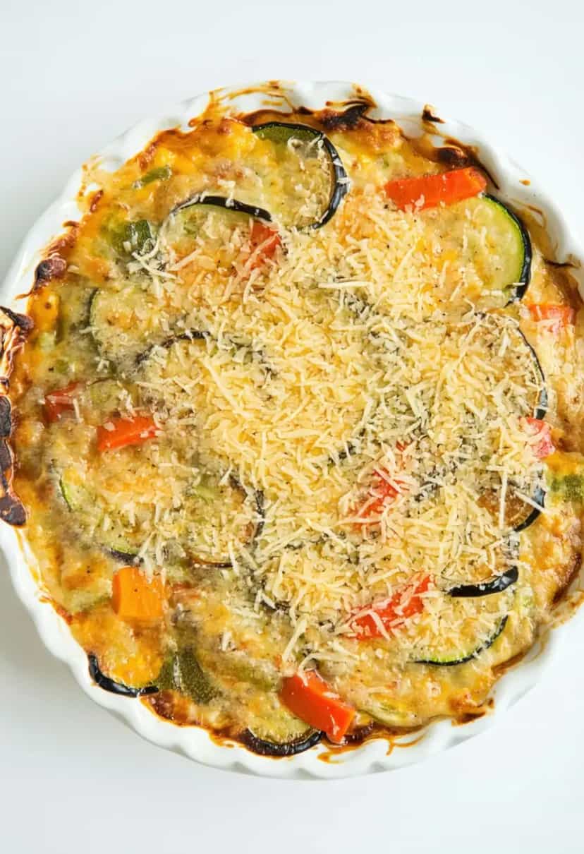 Foto deliciosa de Legumes Gratinados com Queijo pronta para servir - Almoço & Jantar