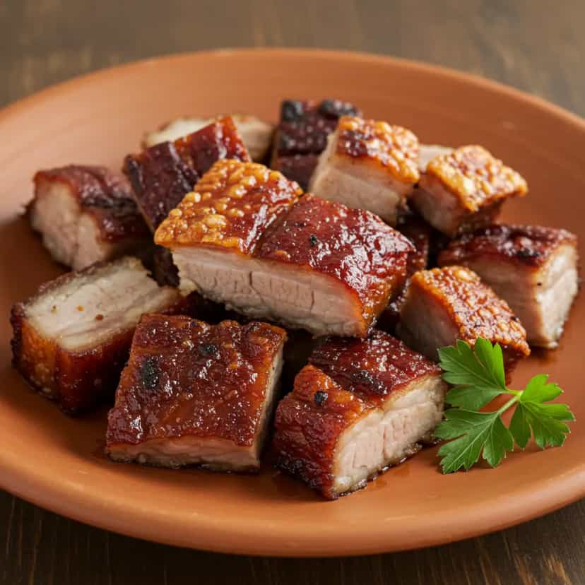 Foto deliciosa de Leitão Assado à Bairrada pronta para servir - Carnes & Frango