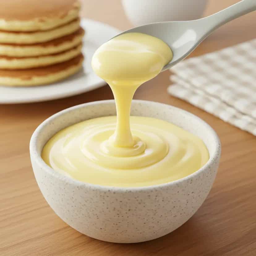 Foto deliciosa de Leite Condensado Low Carb Cremoso pronta para servir - Sem Açúcar