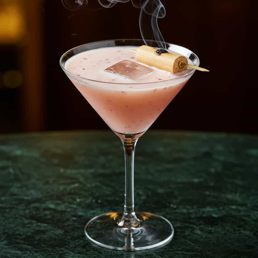 Foto deliciosa de Licor Cremoso de Chocolate com Conhaque pronta para servir - Coquetéis