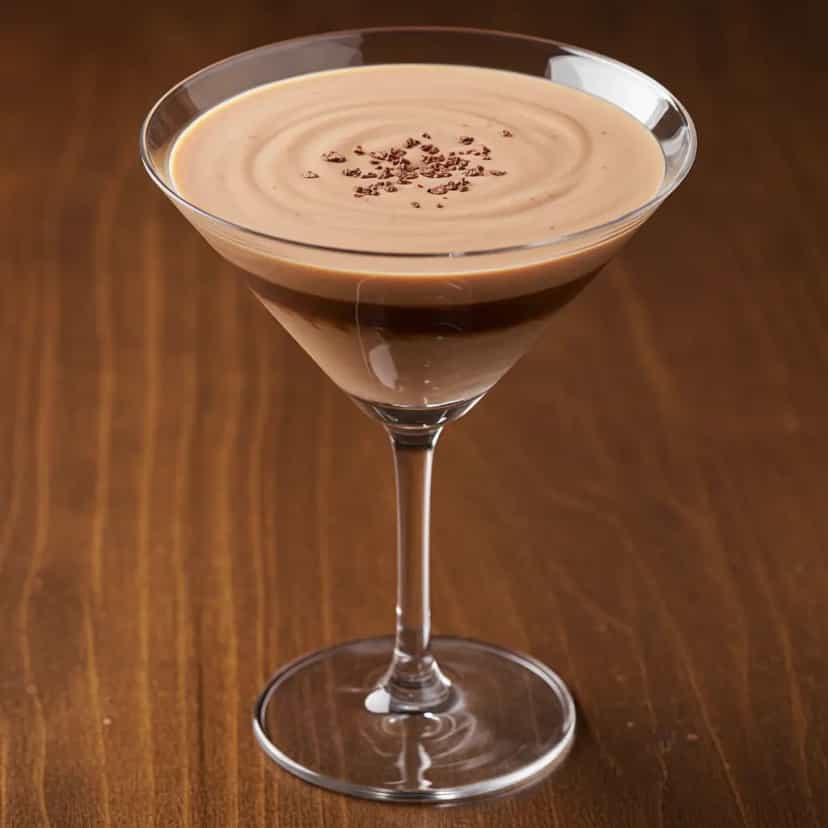 Foto deliciosa de Licor Cremoso de Chocolate com Vodka pronta para servir - Coquetéis
