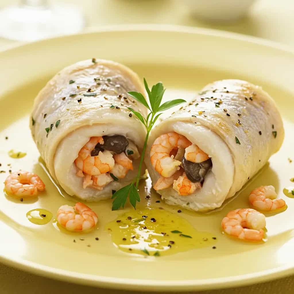 Linguado ao Vapor com Camarão e Cogumelos: Receita Deliciosa