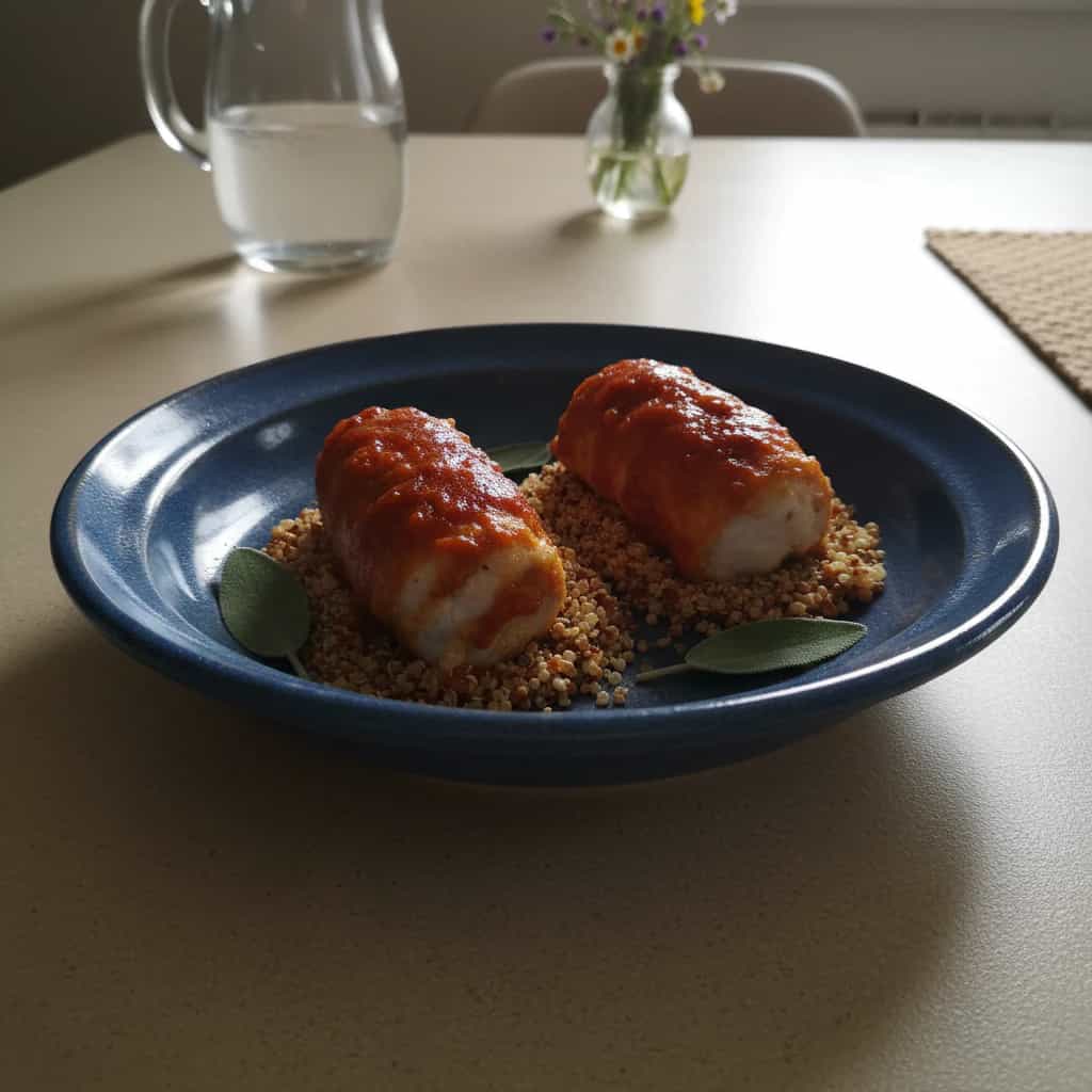 Lingüiça de Pirarucu com Molho de Tomate Caseiro