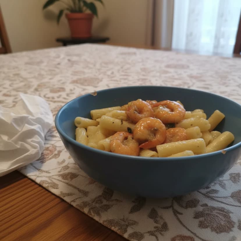 Linguine com Camarões ao Limão e Pimenta
